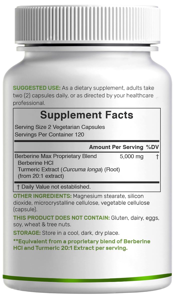 DEAL SUPPLEMENT Berberine Max vegetarian capsules ready for daily routines