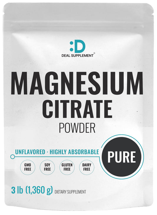 Deal Supplement magnesium citrate powder pouch for daily wellness.