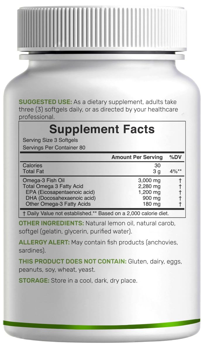 DEAL SUPPLEMENT third-party lab-tested omega-3 for quality assurance.