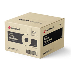 Dealmed fabric bandages 2x4 inch breathable wrap for active use