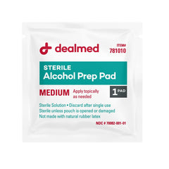 Dealmed fast-drying wipes provide quick access and minimal residue.