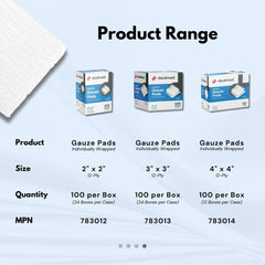 Dealmed individually wrapped gauze pad ensures sterile, ready-to-use wound care