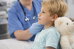 Dealmed nasal cannula dual prongs deliver gentle airflow with flexible tubing.