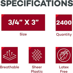 Dealmed Sheer Bandages worn during daily activities provide flexible protection.