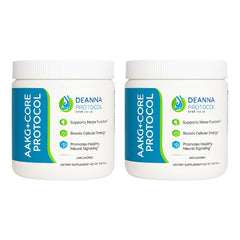 Deanna Protocol AAKG+ Core Powder jar close-up: unflavored, easy-to-mix powder for daily use.