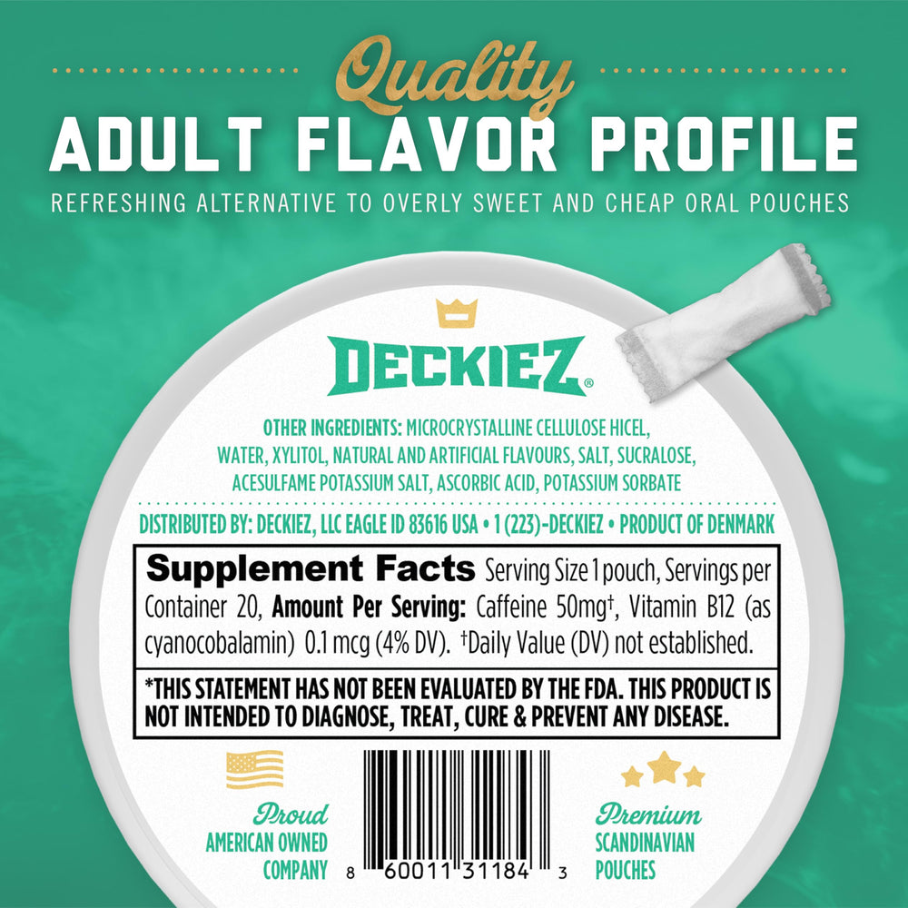 Deckiez caffeine pouch jalapeño lime reveals spicy twist and sustained focus