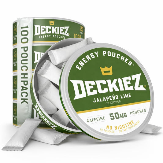 Deckiez Energy Pouches collection front view for on the go energy and flavor variety