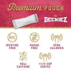Deckiez Energy Pouches Wintergreen pouch for a smooth flavor and focus