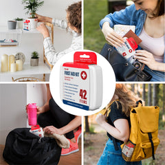 DecorRack adhesive bandages assortment shown for quick minor care scenarios.