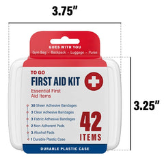 DecorRack camping first aid kit designed for outdoor use and reliability.
