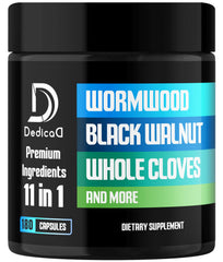 DEDICAD 11in1 Wormwood Capsules bottle for daily immune support.