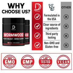 DEDICAD Wormwood capsules lifestyle scene suggesting daily ritual
