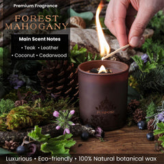 Deep Eden Coconut Soy Wax Blend Candle delivers a clean burn.