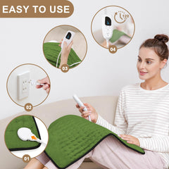 Deepsoon heating pad 20x24 back coverage with quick warm-up