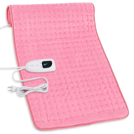 Deepsoon heating pad 33x17 inch on lap delivering broad warmth