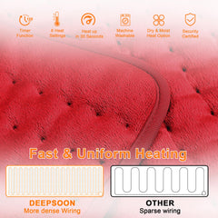 Deepsoon abdomen area heat pad for cozy warmth during rest.