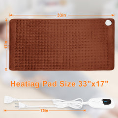 Deepsoon heating pad used on abdomen area for cozy warmth.