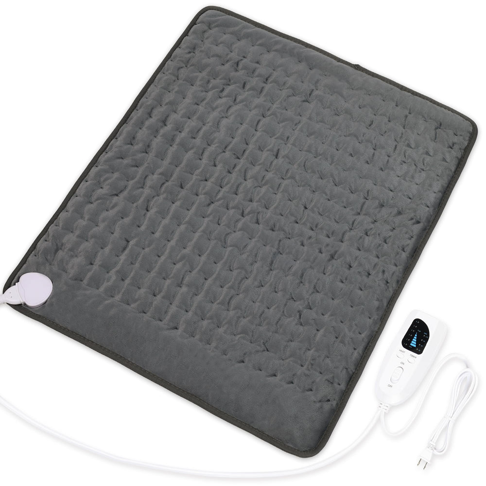Deepsoon heating pad back-relaxation shows broad warmth coverage.