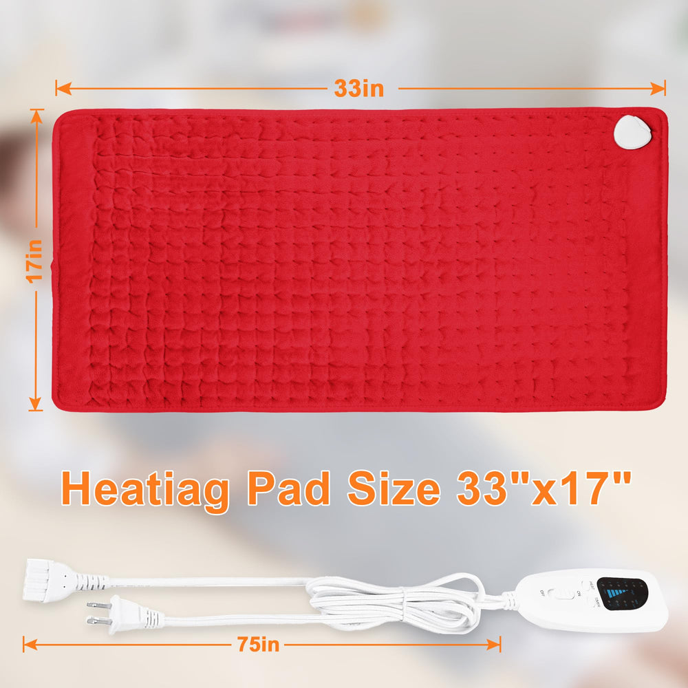 Deepsoon heating pad offers dry and moist heat options for versatility.