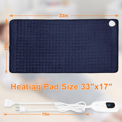 Deepsoon heating pad supports both dry and moist heat for versatile soothing.