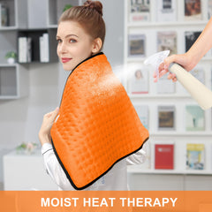 Deepsoon heating pad demonstrating quick heat-up for instant warmth.