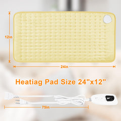 Deepsoon heating pad quickly heats up for fast warmth.