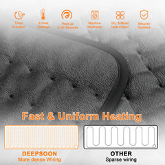 Deepsoon heating pad legs display full limb coverage and comforting heat