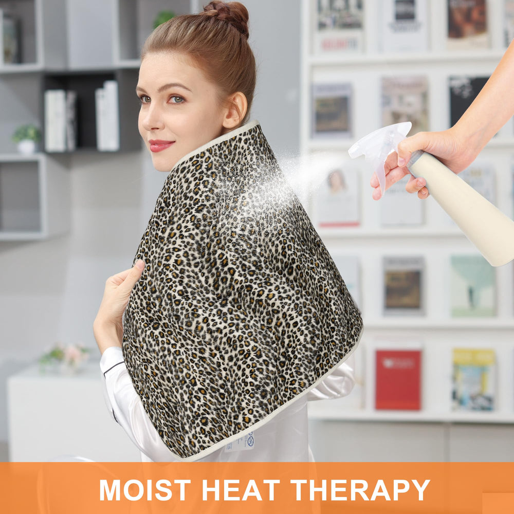 Deepsoon leopard heating pad for arms and legs offers versatile warmth