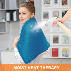 Deepsoon heating pad shows dry and moist heat option