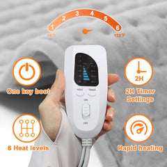 Deepsoon heating pad heats quickly for fast warmth.