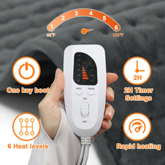 Deepsoon heating pad shoulder detail for upper body heat and relaxation