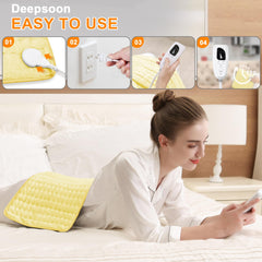 Deepsoon heating pad shoulder for soothing warmth.