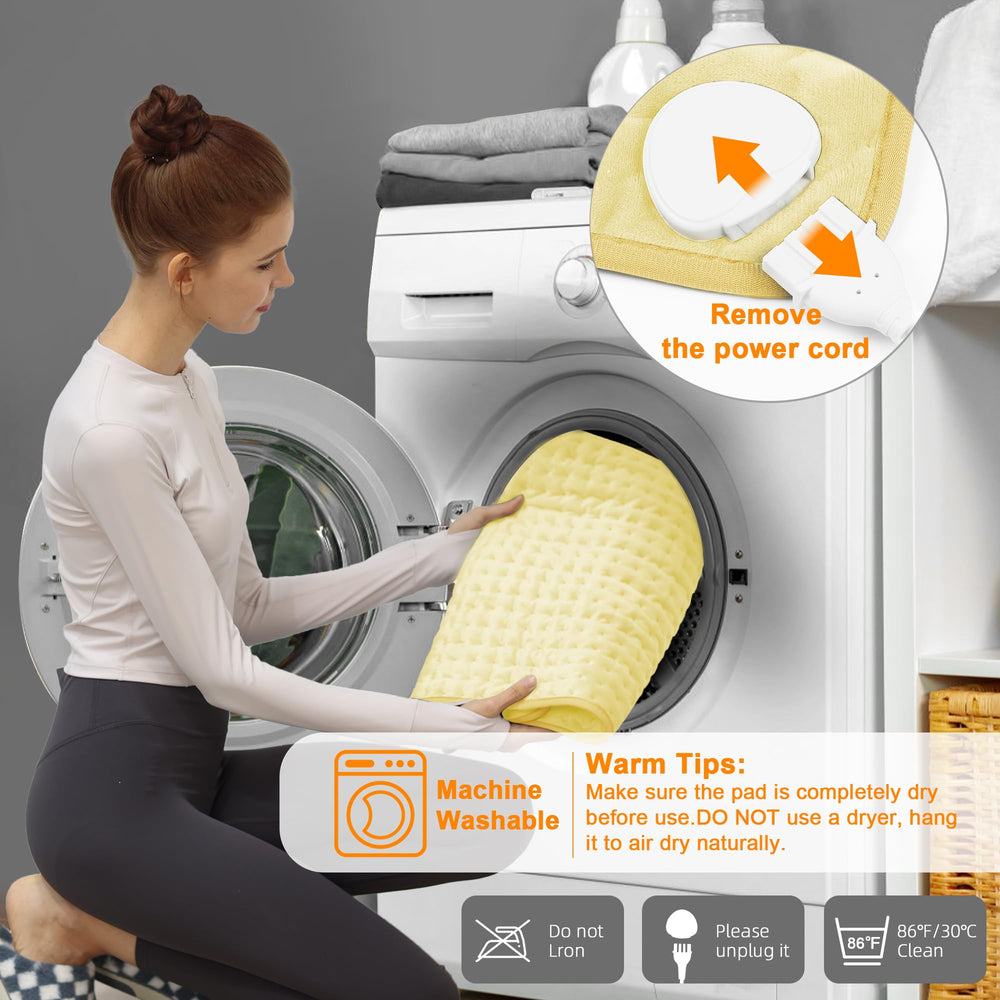 Deepsoon heating pad soft flannel exterior for gentle touch.