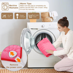 Deepsoon heating pad with soft flannel cover for skin-friendly warmth.