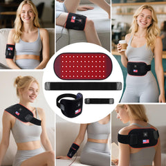 Deerbaba red-light therapy on fingers use-case for at-home relief after typing.