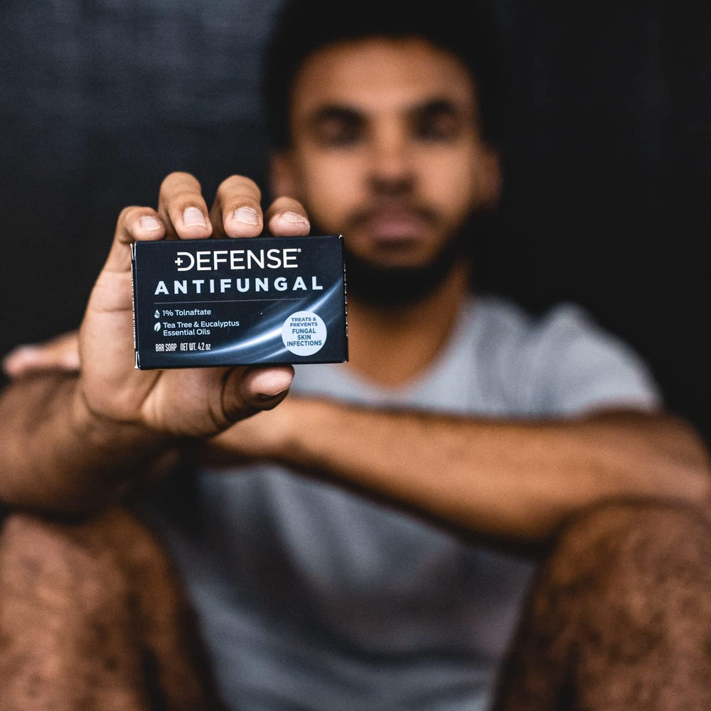 Defense Antifungal Bar Front View Pack showcases compact design for home or gym
