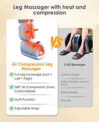 DEJUNPIOOL Leg Massager 6 modes enable relaxation, recovery, and gentle stretching.