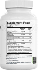 Del Mar Labs CeraLift capsule detail highlighting vegetarian formula.