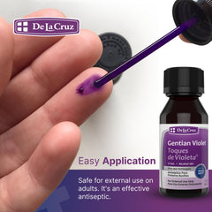 De La Cruz Gentian Violet is fragrance-free and paraben-free.