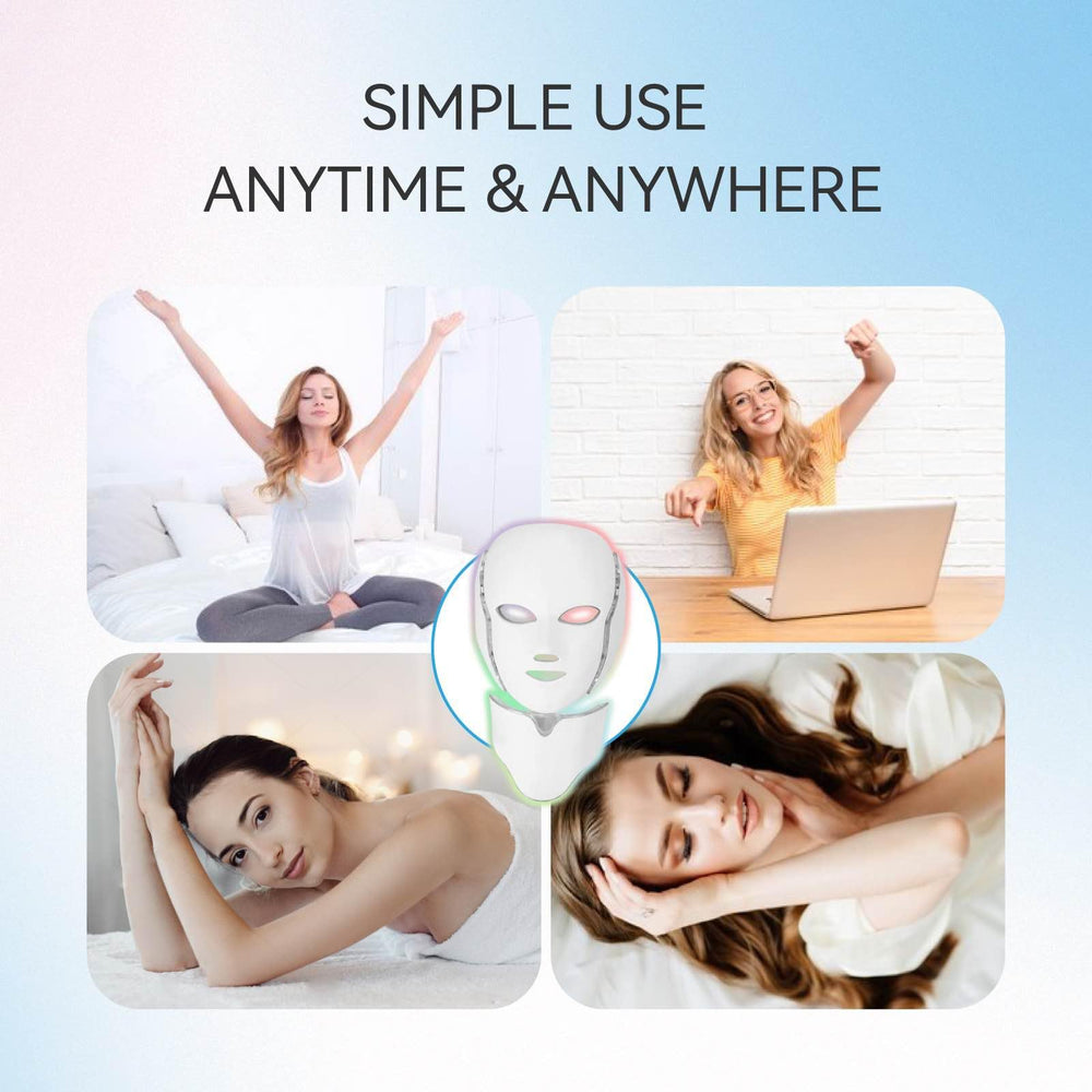 Deloo LED mask compact storage for easy home use.