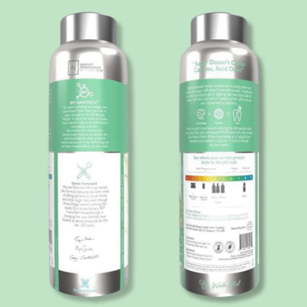 Delsmile Elementa Wintermint mint splash hints at a cool aftertaste and long-lasting freshness.