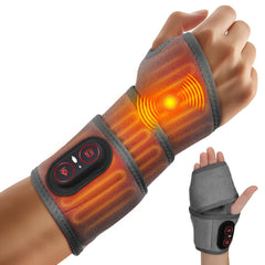 DeMoce wrist heating pad battery view for cordless use.