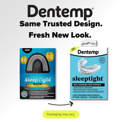 Boil-and-bite fitting with Dentemp SleepTight enables a personalized secure fit.
