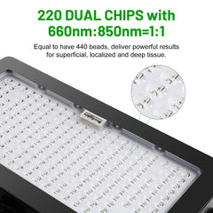 Derlights adjustable timer brightness and modes for personalized sessions