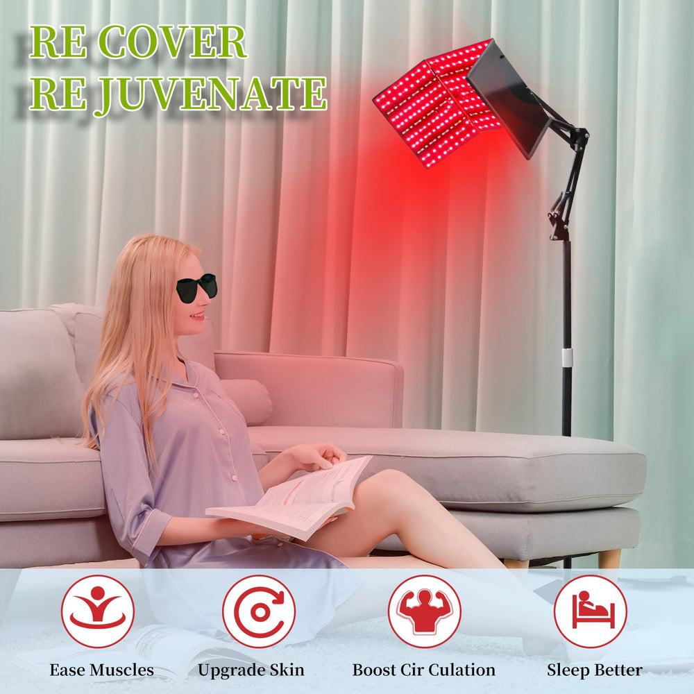 Derlights protective glasses included for safe light sessions