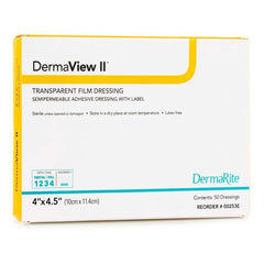 DermaRite DermaView II frame-border application angle for precise dressing placement