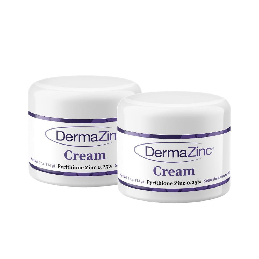 DermaZinc Therapy Cream tube being applied to skin for soothing relief.