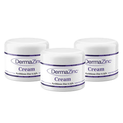 DermaZinc Therapy Cream tube demonstrates non-oily, fragrance-free formula for daily use.