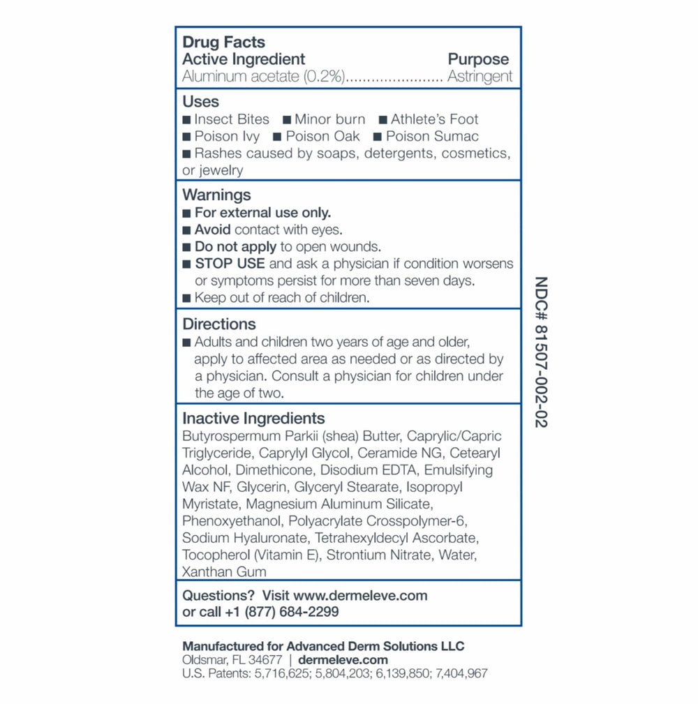 Dermeleve anti-itch cream application on skin offers soothing relief during daily activities.