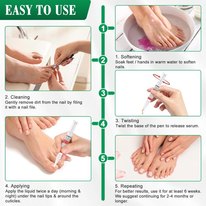 DERMFREE Toe Nail Fungus Renewal Pen texture-closeup highlights plant-based formula.